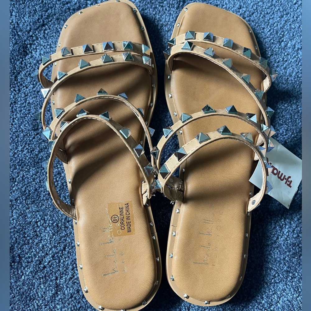 Nicole Miller Coralinne Studded Sandals